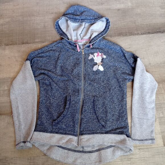 Disney Parks Jacket Womens Size Medium Minnie Mouse Embroidered Zip Up Hoodie - Picture 1 of 6